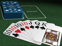 Gin Rummy is a card game that can be played by between 2 and 4 players at one time. It is played with a single deck of cards.